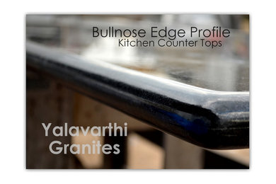 Granite Kitchen Tops - Absolute Black Laminated Bullnose