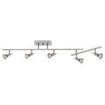 Access Lighting - Access Lighting Viper - 51.5" 25W 5 LED Articulating Arm Semi-Flush Mount - 10  Assembly Required: Yes  Canopy Diameter: 8.00Viper 51.5" 25W 5 LED Articulating Arm Semi-Flush Mount Brushed Steel *UL Approved: YES *Energy Star Qualified: n/a  *ADA Certified: n/a  *Number of Lights: Lamp: 5-*Wattage:5w GU-10 LED bulb(s) *Bulb Included:Yes *Bulb Type:GU-10 LED *Finish Type:Brushed Steel