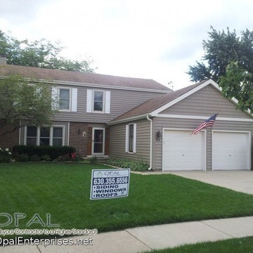 Alside Insulated Siding & Straight Shake Shingle Siding in Tuscan Clay in Lisle