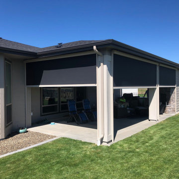 Exterior Solar Shades - Motorized and Manual