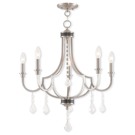 Glendale 5-Light Chandelier, Brushed Nickel