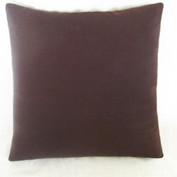 DECORATIVE PILLOWS MIAMI - Brown Pillow 18" x 18" - Decorative Pillows