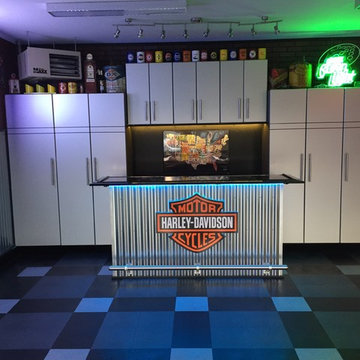 Harley garage man cave