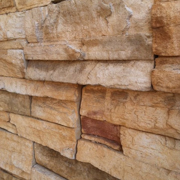 Interior or Exterior Stacked stone walls
