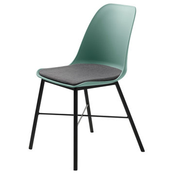 Whistler Modern Dining and Side Chair, Set of 2, Dusty Green