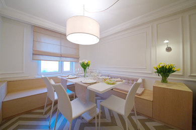 This is an example of a dining room in Moscow.