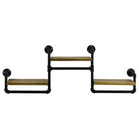 Urban Trends Wood Wall Shelf, Beige