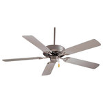 Minka Aire - Minka Aire F546-BS Contractor - 42" Ceiling Fan - 42" 5-Blade Ceiling Fan in Brushed Steel Finish with Silver Blades.  Amps: 0.39Contractor 42" Ceiling Fan Brushed Steel Silver Blade *UL Approved: YES *Energy Star Qualified: n/a  *ADA Certified: n/a  *Number of Lights:   *Bulb Included:No *Bulb Type:No *Finish Type:Brushed Steel