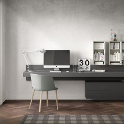 People Composition, Ala desk and Esse side chair by Pianca - Furniture