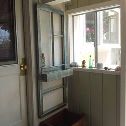Decorative Shelf made from Salvaged Window Sash - Display And Wall Shelves 