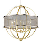 Golden Lighting - Golden Lighting 3167-9 OG-PW Colson - 9 Light Chandelier in Durable style - 35 I - Colson is a collection of transitional and industrColson 9 Light Chand Olympic Gold *UL Approved: YES Energy Star Qualified: n/a ADA Certified: n/a  *Number of Lights: 9-*Wattage:60w Candelabra Base bulb(s) *Bulb Included:No *Bulb Type:Candelabra Base *Finish Type:Olympic Gold