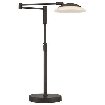Meran Turbo 1 Light Table Lamp, Museum Black