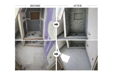 Inspiration for a rustic bathroom remodel in San Francisco