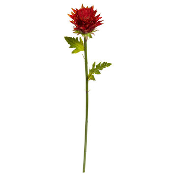 33" Tropical Artificial Flower, Set of 6, Red