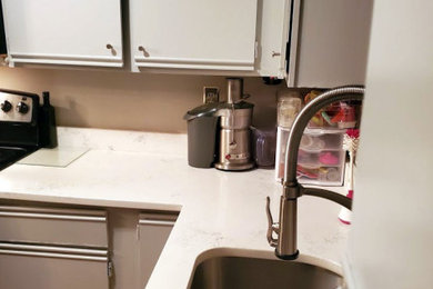 Mid-sized elegant kitchen photo in Boston