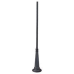 Acclaim Lighting - Acclaim Lighting Surface Mount - 120" Fluted Post, Matte Black Finish - This Post has a Black Finish and is part of the Surface Mounted Posts Collection.  Shade Included.Surface Mount 120" Fluted Post Matte Black *UL Approved: YES *Energy Star Qualified: n/a  *ADA Certified: n/a  *Number of Lights:   *Bulb Included:No *Bulb Type:No *Finish Type:Matte Black