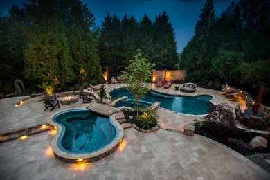 Pool - farmhouse pool idea in Other