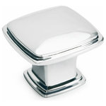 Door Corner - Cosmas 4391CH Polished Chrome 1-1/4&rdquo; Square Cabinet Knob - Color/Finish: Polished Chrome