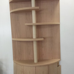 Curved Cherry Built Ins (During) - Products