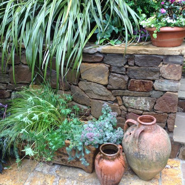 Charming Mediterranean Terraced Garden