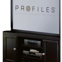 American Drew 919-583 64" Entertainment Center TV Stand Camden - Black - Entertainment Centers And Tv Stands