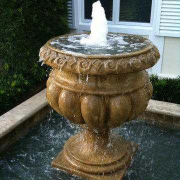 Traditional Urn Converted to Fountain
