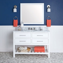 Everett 48" Oak Console Vanity - Bathroom Vanities And Sink Consoles