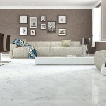 POPULAR WHITE MARBLE LOOKS – Polished Porcelain Floor Tiles