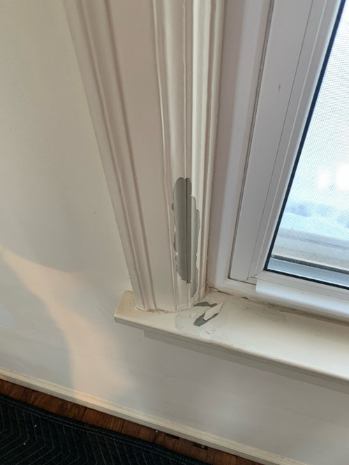 Repainting Chipped Window Trim