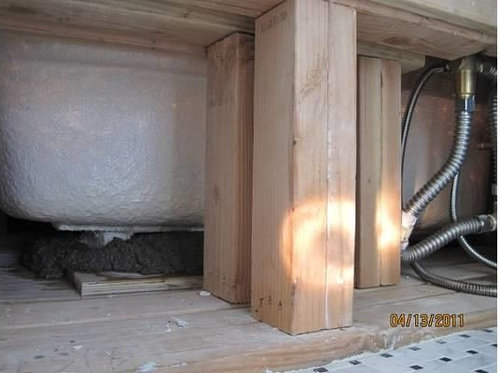 Bathtub Install Help Concrete, How To Mix Mortar For Bathtub