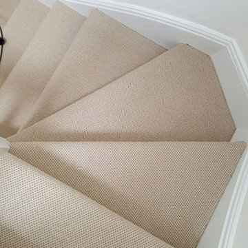 Supplying & Installing Plain Beige Carpet to Stairs