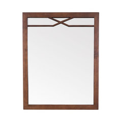 50 Most Por Craftsman Mirrors For 2018 Houzz Framed Wall Mount Bathroom Vanity Mirror American Walnut 30 X24 Craftsman Mirrors