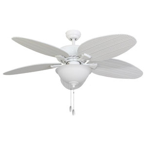 Hunter Fan Company 54 Caribbean Breeze Textured White Ceiling Fan