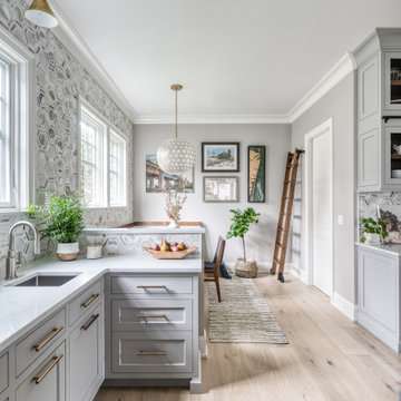 Gray & White Kitchen