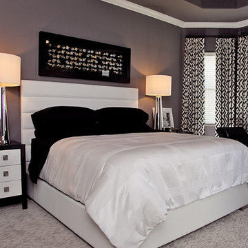 Colorful Contemporary Master Bedroom 3