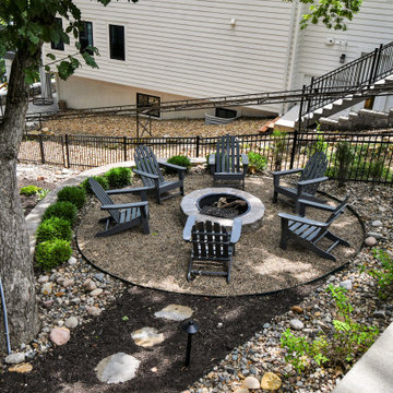 Outdoor Living on a steep hill
