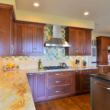 Exotic African Sapele Kitchen