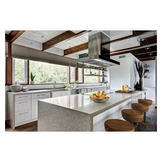 Mid-century Kitchen with a Modern Rustic Appeal - Industrial - Kitchen ...