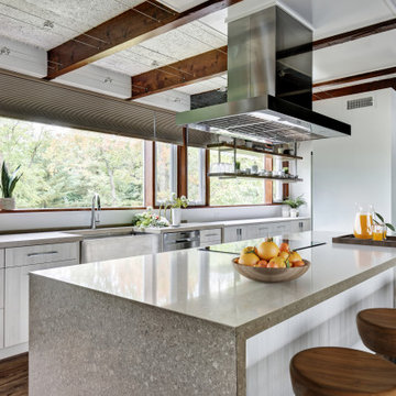 Mid-century Kitchen with a Modern Rustic Appeal