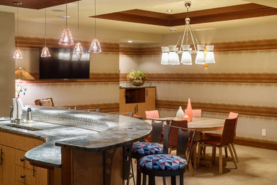 Home bar - eclectic home bar idea in Other
