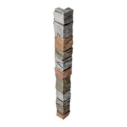 255-STACKED STONE OUTSIDE CORNER - 48"H X 3 &frac14;" W X 1 &frac12;"D - Wall Panels