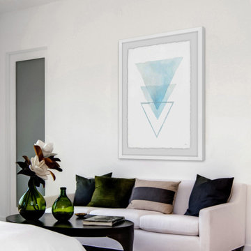 "Inverted Iceberg" Framed Painting Print