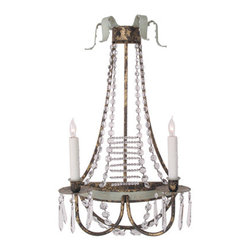 Scalloped Tole Sconce - Wall Sconces