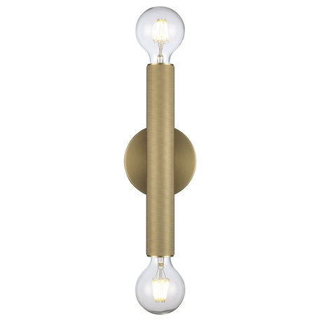 Auburn Two Light Wall Sconce in Antique Gold