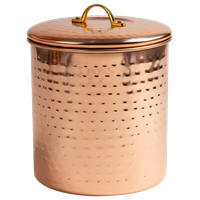 Nusteel Hammered Copper 1 QT Canister