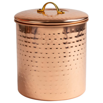 Nusteel Hammered Copper 1 QT Canister