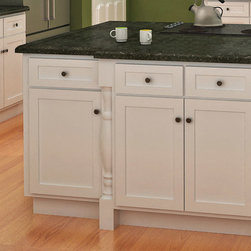 Traditional White Shaker Base Cabinets - Kitchen Cabinetry
