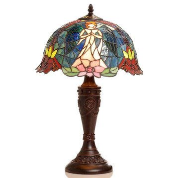 Tiffany-Style Angel Table Lamp