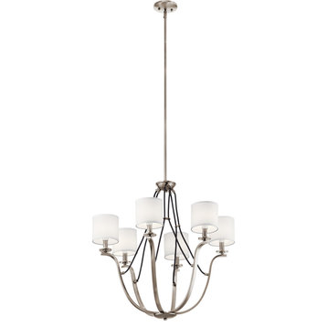 Thisbe 6 Light Chandelier, Classic Pewter