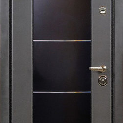 Stainless Steel Modern Front Entry Door - Front Doors